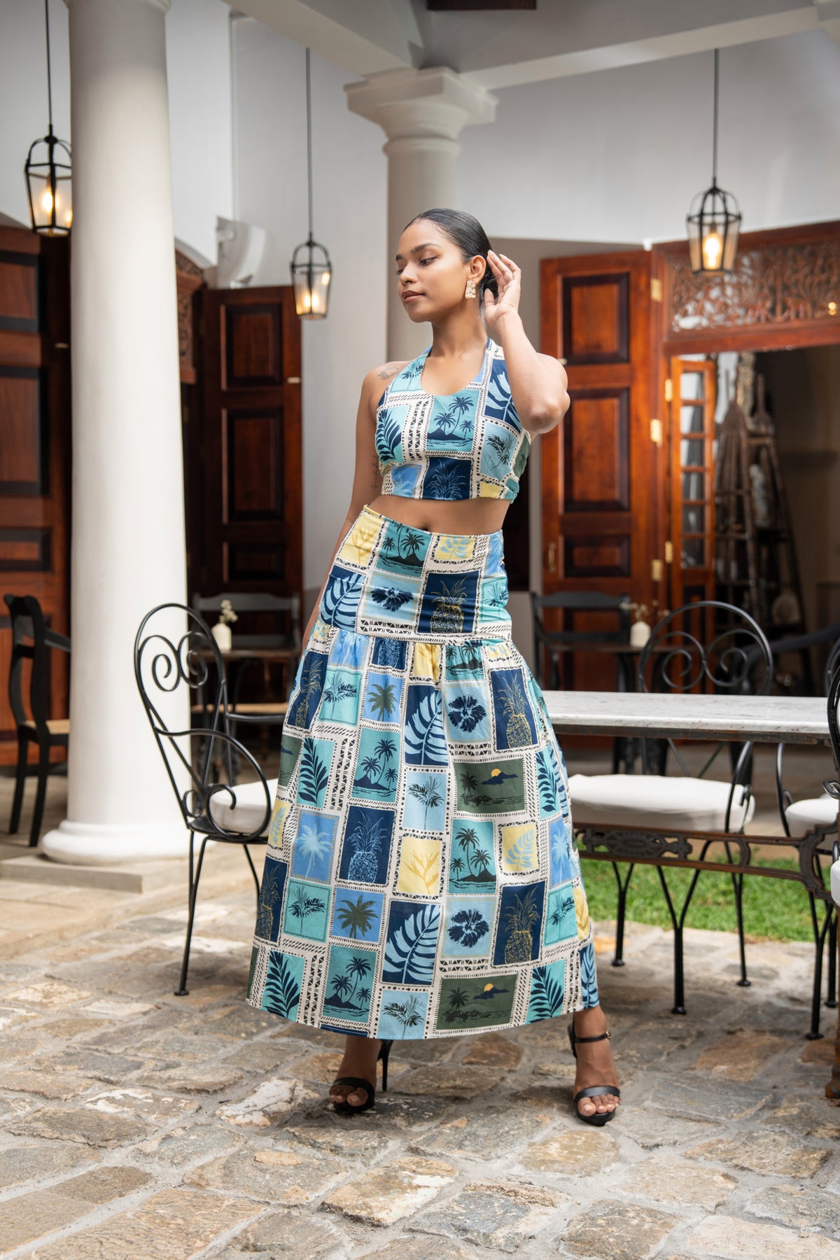 2PC SET TOP & SKIRT